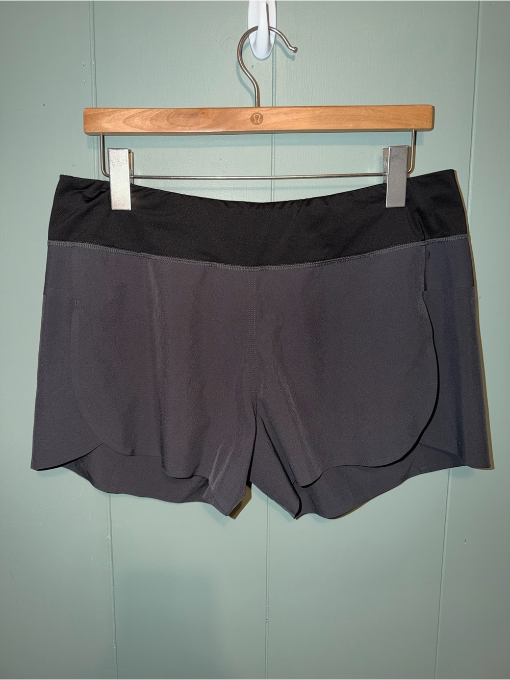Patagonia Black and Charcoal Women's Running Shorts